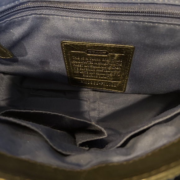 Vintage Coach Black Signature Messenger Jacquard Handbag - Picture 8 of 8